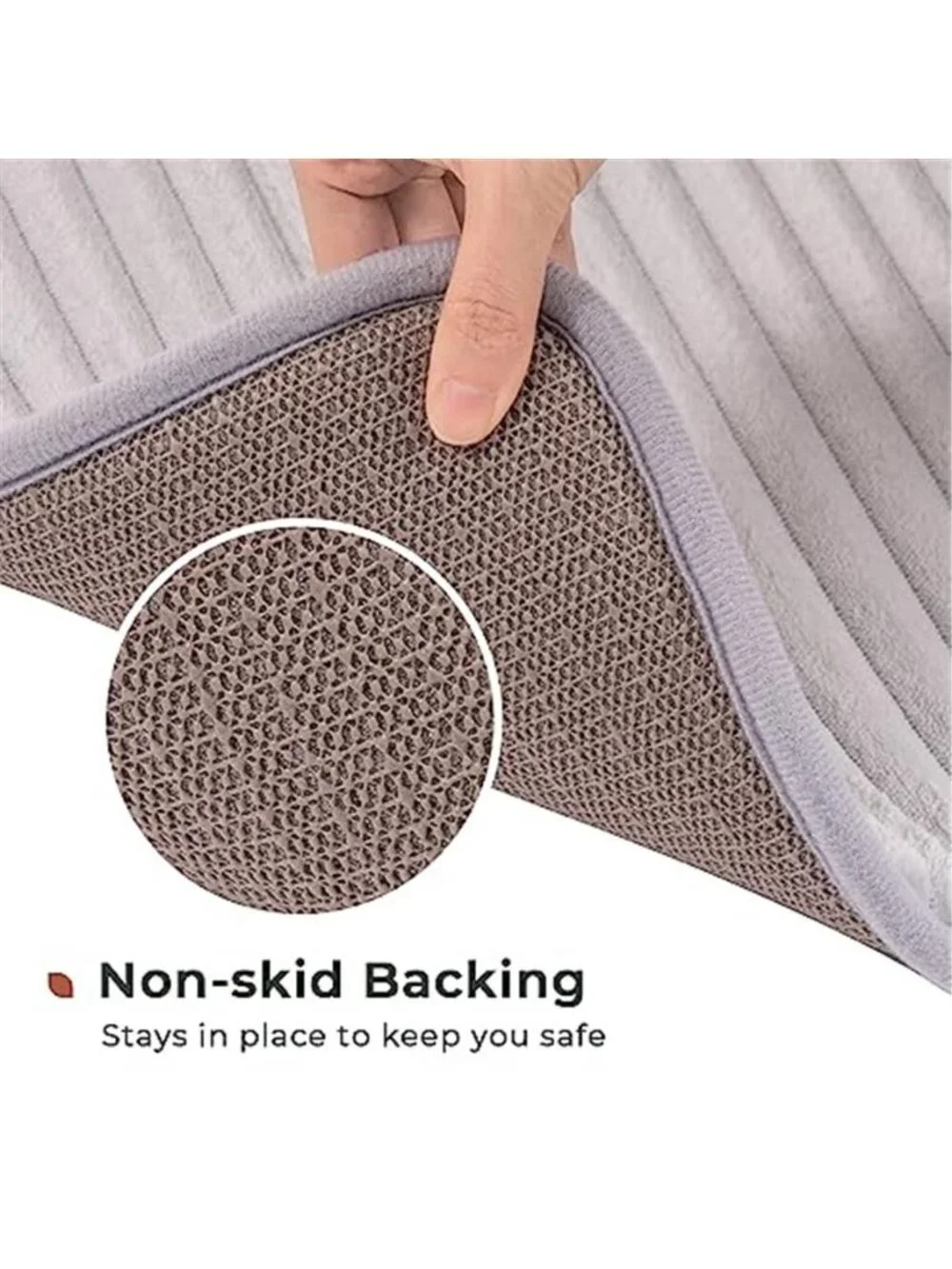 Memory Foam Bath Mat Charcoal Odor Control Soft Absorbent Non Slip Bathroom